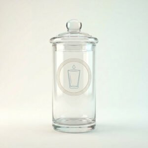 Tall Apothecary Jar with Lid